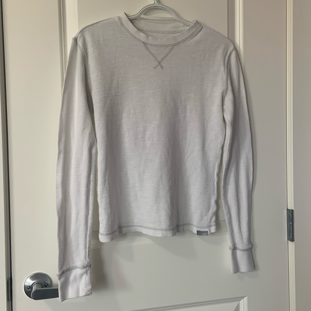 AÉROPOSTALE SIZE XS Waffle Long-sleeved Crewneck